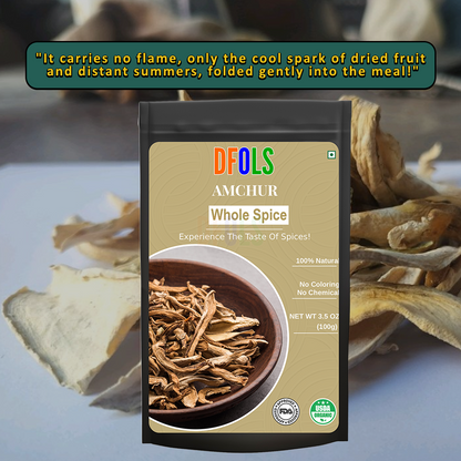 DFOLS Amchur Whole Spice Cooking 0.22lb 3.5oz 100g アムチュールパウダー