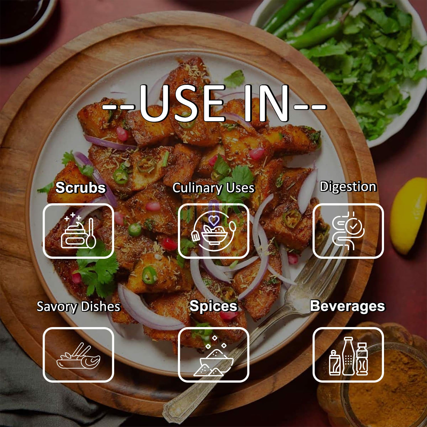 Organic Anardana Powder | Pure & Natural Ground Pomegranate Seeds | Tangy Spice for Cooking, Chutneys, Gravies & Snacks | Enhances Flavor | No Preservatives | Kitchen Essential - DFOLS