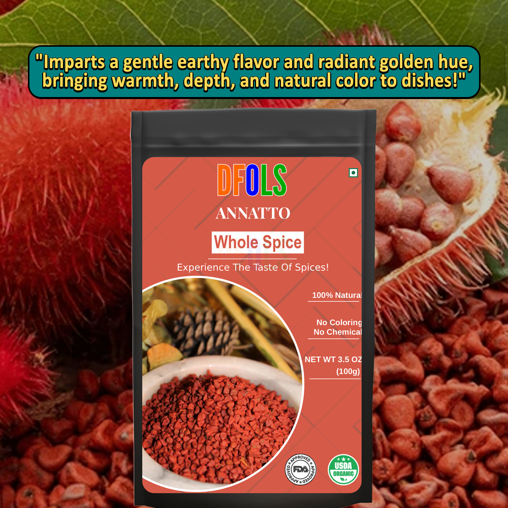 DFOLS Annatto Whole Spice Cooking 0.22lb 3.5oz 100g アナット