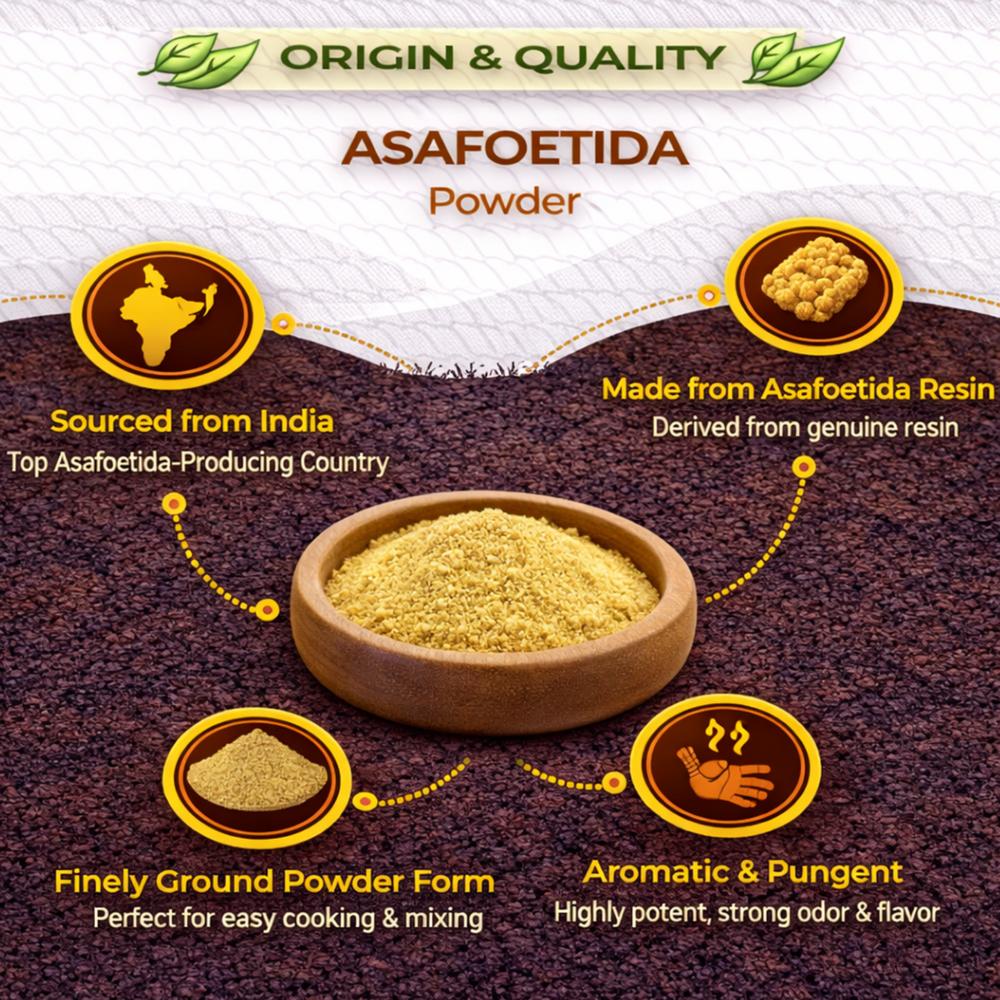 Dfols Asafoetida Powder 100g (3.5oz / 0.22lb) Pure Natural Indian Spice – ヒングパウダー