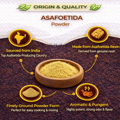 Dfols Asafoetida Powder 100g (3.5oz / 0.22lb) Pure Natural Indian Spice – ヒングパウダー
