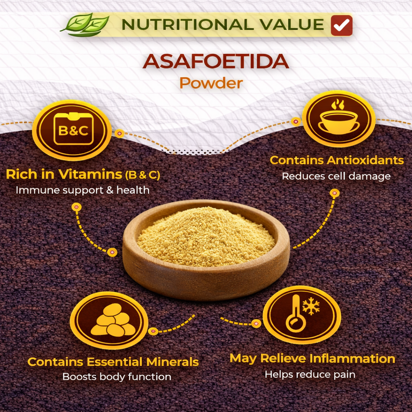 Dfols Asafoetida Powder 100g (3.5oz / 0.22lb) Pure Natural Indian Spice – ヒングパウダー