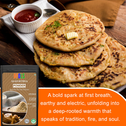 Organic & Natural Asafoetida (Hing) | Salt-Free, Vegan, Non-GMO Indian Spice | Best Onion-Garlic Substitute | Pure & Aromatic Cooking Spice - DFOLS