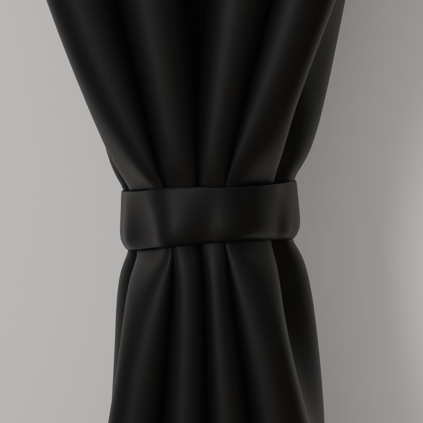 DFOLS Solid Black Triple Weave Blackout Curtains – 99% Light Blocking Door Curtain Set