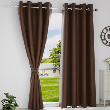 DFOLS Barkana Blackout Curtains – Premium Blue Door Curtain Set
