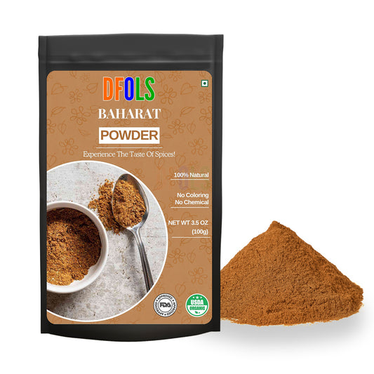 Premium Baharat Spice Blend by Spice + Leaf | Aromatic Middle Eastern Seasoning | Kosher, Vegan, Salt-Free, Dairy-Free & Preservative-Free | All-Natural Cooking Spice Mix - DFOLS