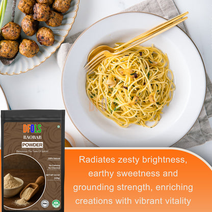 Pure Organic Baobab Powder | Natural Vitamin C Superfood | Rich in Antioxidants & Essential Nutrients | Supports Immunity, Digestion, Energy & Skin Health | Gluten-Free | Vegan