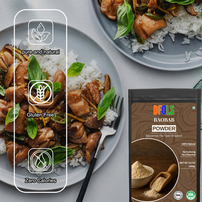 Pure Organic Baobab Powder | Natural Vitamin C Superfood | Rich in Antioxidants & Essential Nutrients | Supports Immunity, Digestion, Energy & Skin Health | Gluten-Free | Vegan