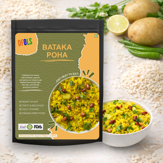 Instant Bataka Poha | Traditional Indian Flattened Rice Snack with Potato | Quick & Easy Ready Meal | Authentic Taste | Light & Tasty Breakfast or Snack Option
