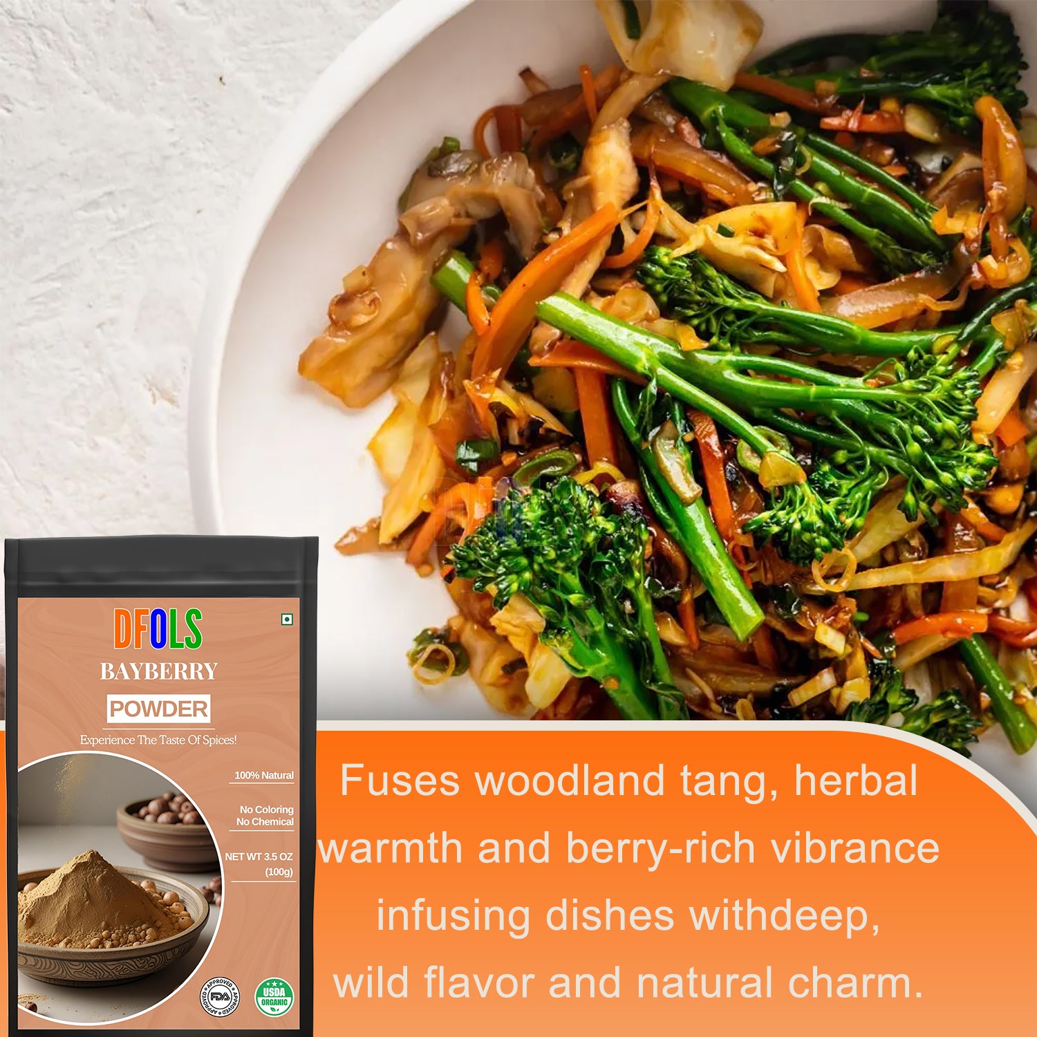 Bayberry Powder – 100% Pure, Natural Herbal Supplement for Wellness and Skincare – Fine Powder for Tea, Capsules, or DIY Beauty Products - DFOLS