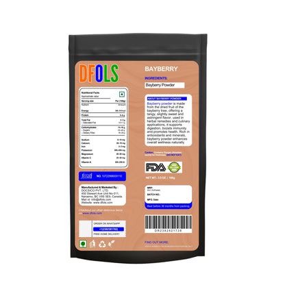 Bayberry Powder – 100% Pure, Natural Herbal Supplement for Wellness and Skincare – Fine Powder for Tea, Capsules, or DIY Beauty Products - DFOLS