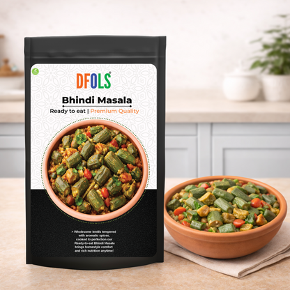 DFOLS Bhindi Masala Ready to Eat Okra Curry 0.55lb 8.82oz 250g ビンディマサラ