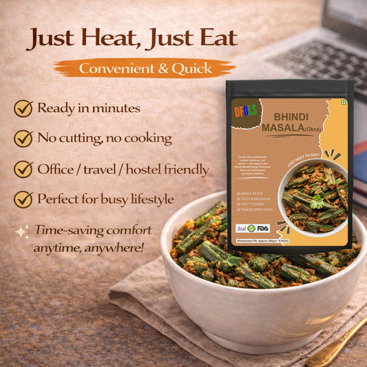 Bhindi Masala | Authentic North Indian Okra Curry | Heat & Serve Ready Meal | Rich Tomato & Spice Blend | Homemade Taste