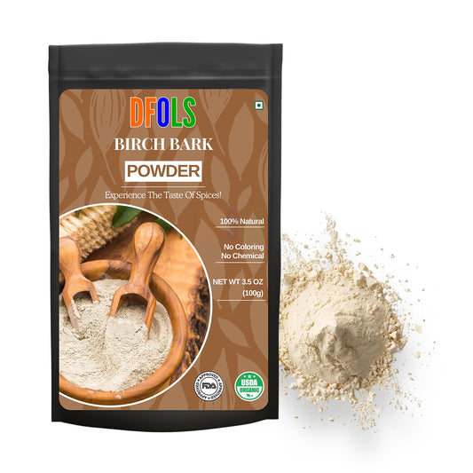 Organic Birch Bark Powder – Natural Health Supplement for Digestive Support, Skin Health, and Immune Boost