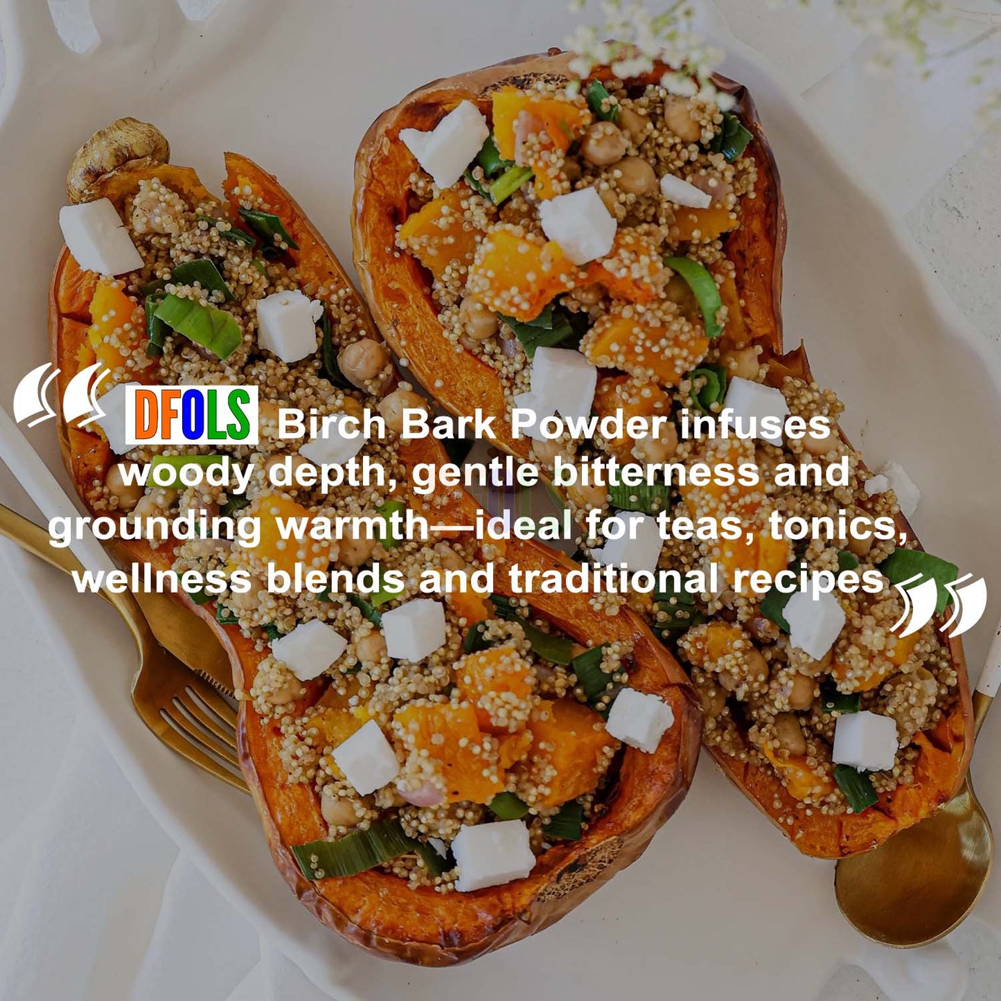 Organic Birch Bark Powder – Natural Health Supplement for Digestive Support, Skin Health, and Immune Boost