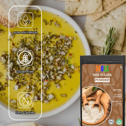 Organic Birch Bark Powder – Natural Health Supplement for Digestive Support, Skin Health, and Immune Boost