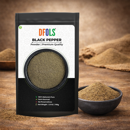 Dfols Black Pepper Powder 100g (3.5oz / 0.22lb) Pure Natural Indian Spice – ブラックペッパー