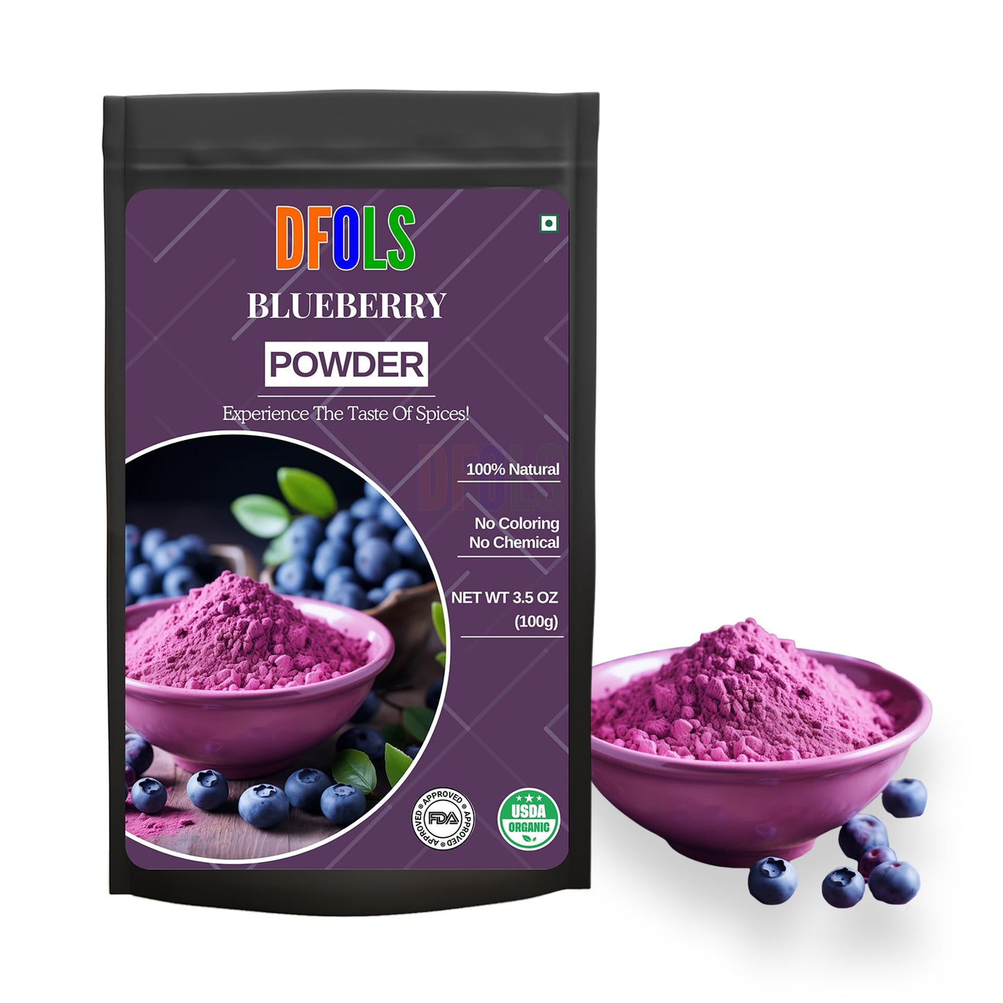 Pure Organic Blueberry Powder – Nutrient-Rich Superfood for Smoothies, Baking, and Health Benefits