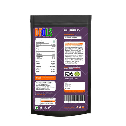 Pure Organic Blueberry Powder – Nutrient-Rich Superfood for Smoothies, Baking, and Health Benefits