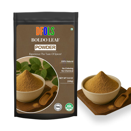 Organic Boldo Powder | Natural Herbal Detox for Liver Cleanse & Digestive Support | Pure Botanical Supplement for Immunity, Gut Health & Overall Wellness - DFOLS