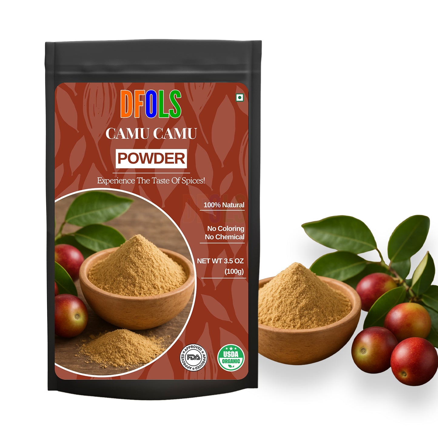 Pure Organic Camu Camu Powder – Rich in Vitamin C & Antioxidants for Immune Support & Health Benefits
