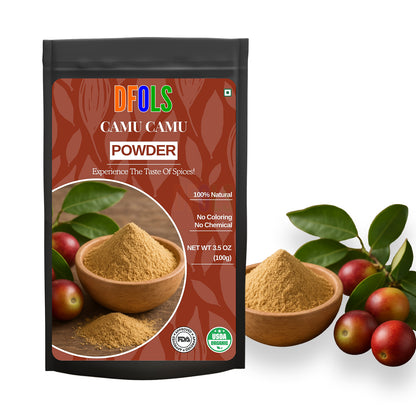 Pure Organic Camu Camu Powder – Rich in Vitamin C & Antioxidants for Immune Support & Health Benefits