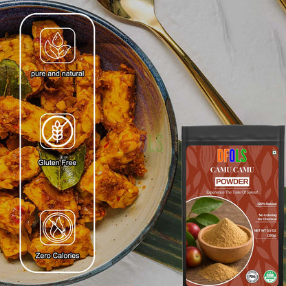 Pure Organic Camu Camu Powder – Rich in Vitamin C & Antioxidants for Immune Support & Health Benefits