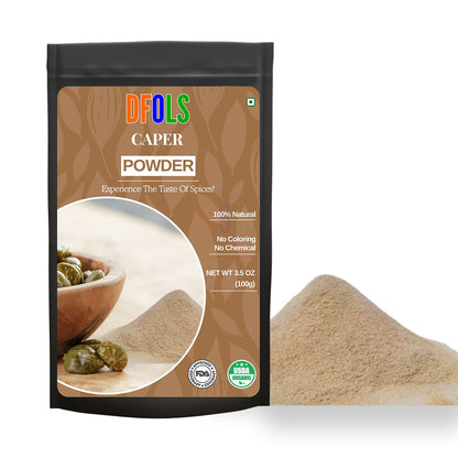Pure Caper Powder – Natural, Aromatic & Flavor-Rich | Ideal for Cooking, Pickles, Sauces & Seasoning | No Additives, Vegan, Healthy Herb for Daily Use - DFOLS