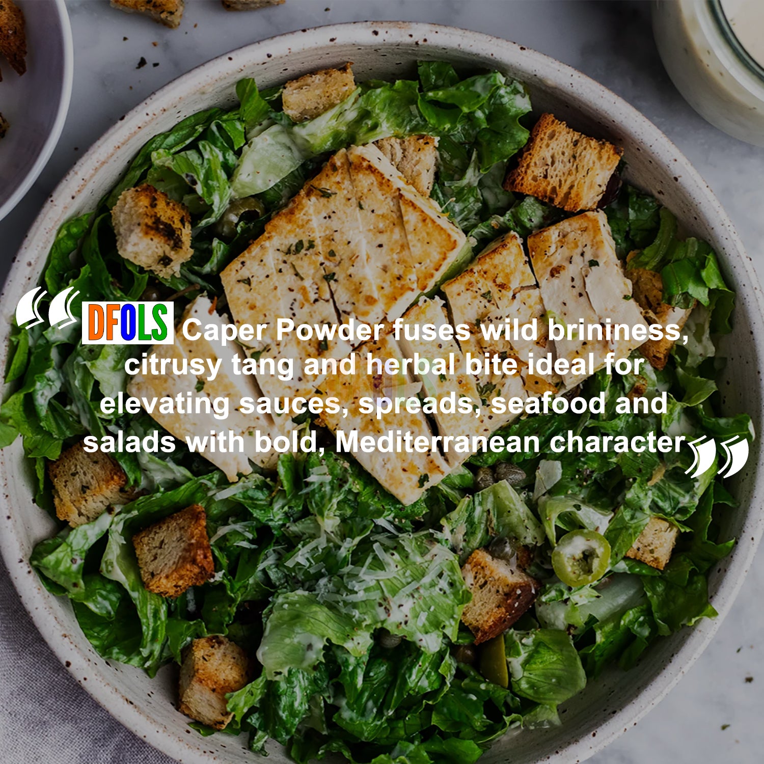 Pure Caper Powder – Natural, Aromatic & Flavor-Rich | Ideal for Cooking, Pickles, Sauces & Seasoning | No Additives, Vegan, Healthy Herb for Daily Use - DFOLS