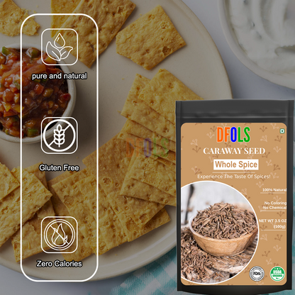 DFOLS Caraway Seed Whole Spice Cooking 0.22lb 3.5oz 100g キャラウェイシード