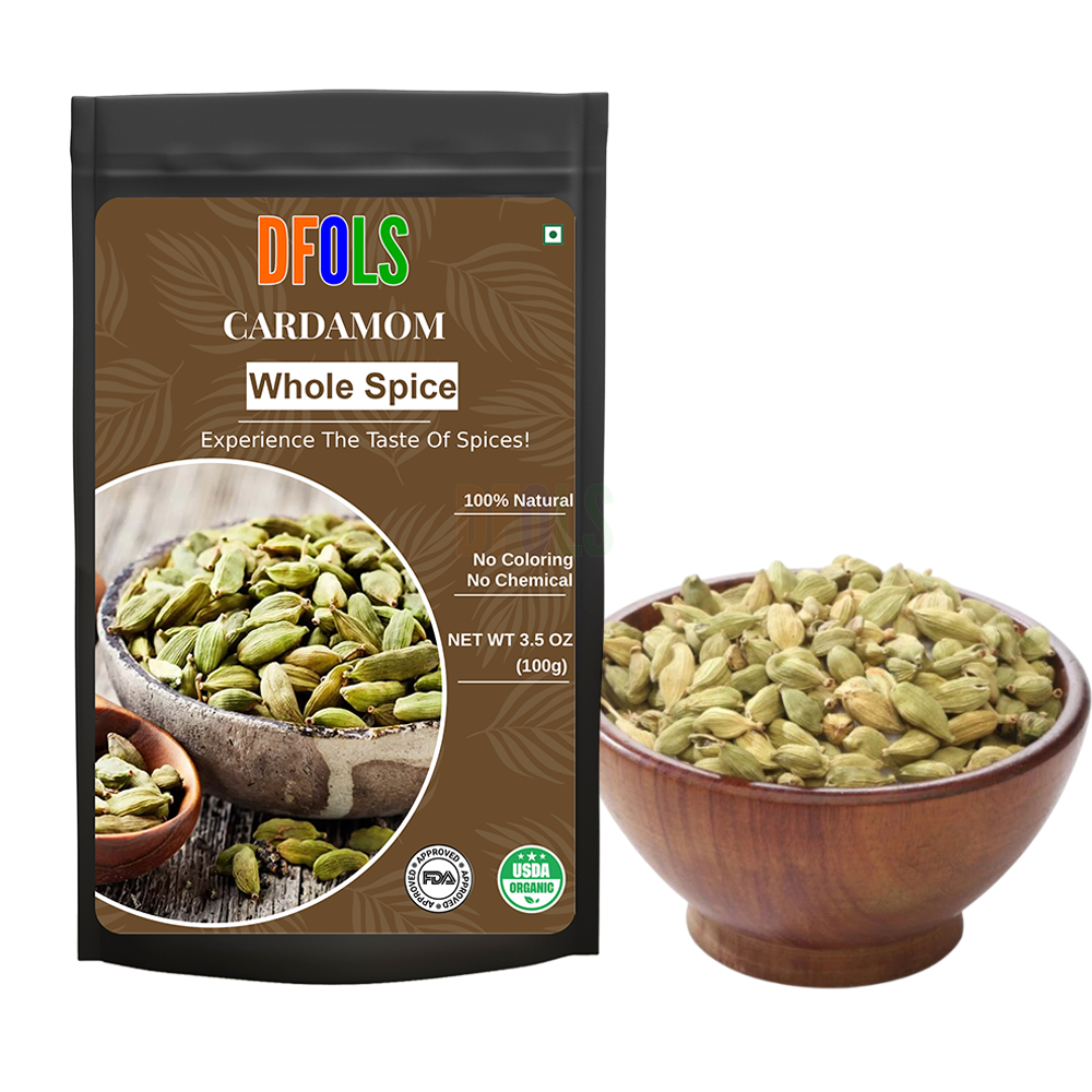 DFOLS Cardamom Whole Spice Cooking 0.22lb 3.5oz 100g カルダモンパウダー