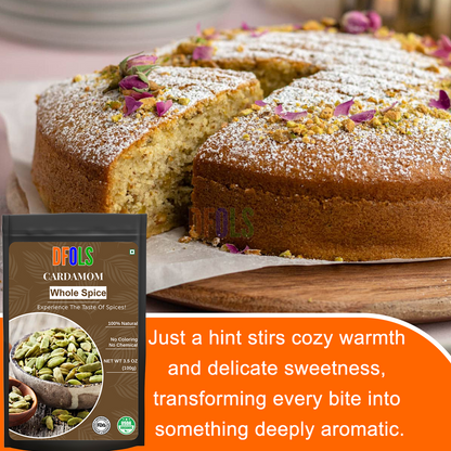 DFOLS Cardamom Whole Spice Cooking 0.22lb 3.5oz 100g カルダモンパウダー