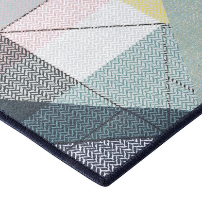 DFOLS Geometric Printed Area Rug – Modern Anti-Skid Decorative Carpet