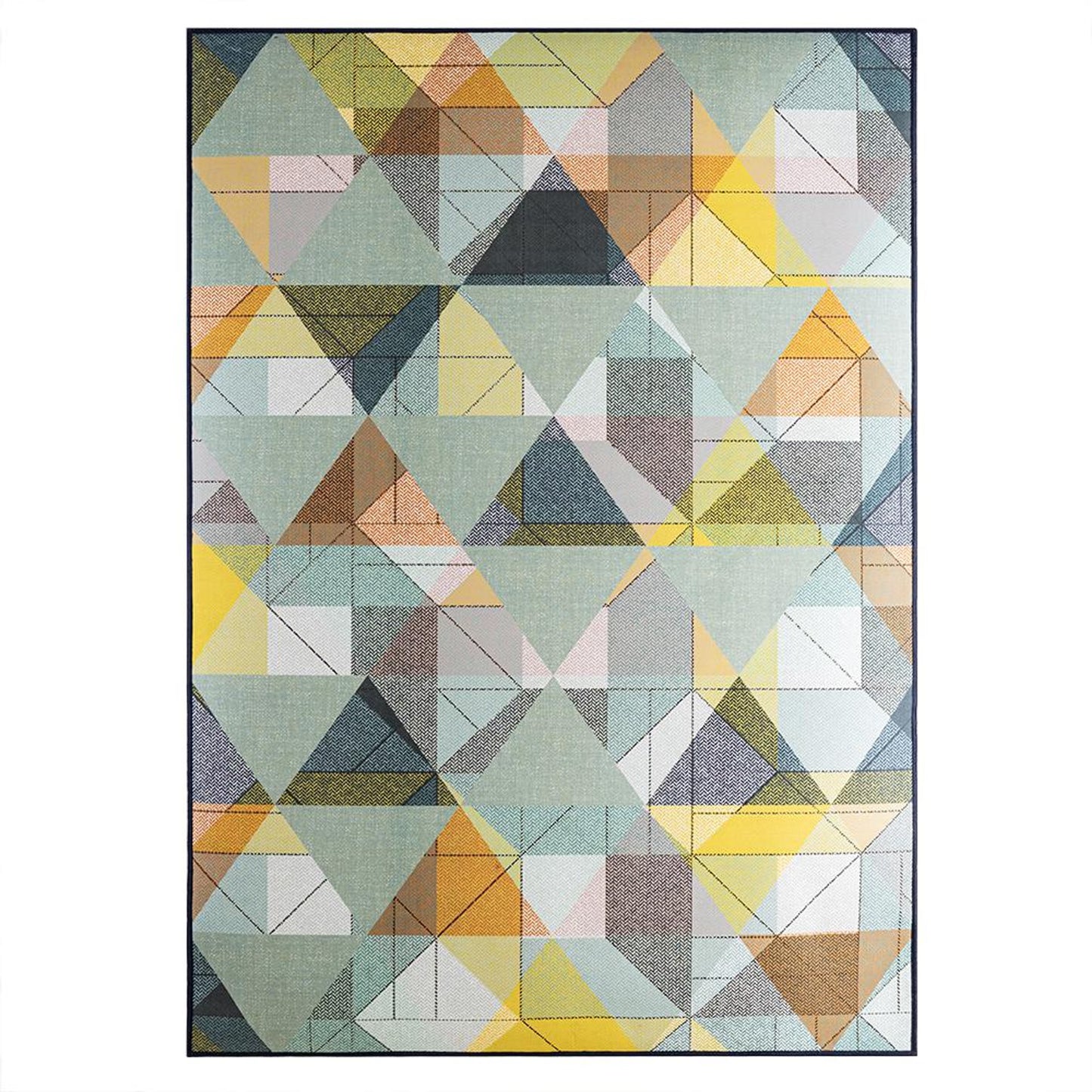 DFOLS Geometric Printed Area Rug – Modern Anti-Skid Decorative Carpet