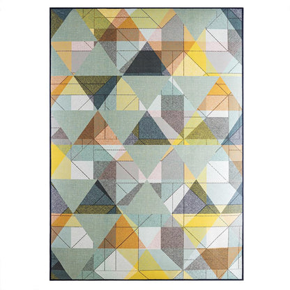 DFOLS Geometric Printed Area Rug – Modern Anti-Skid Decorative Carpet