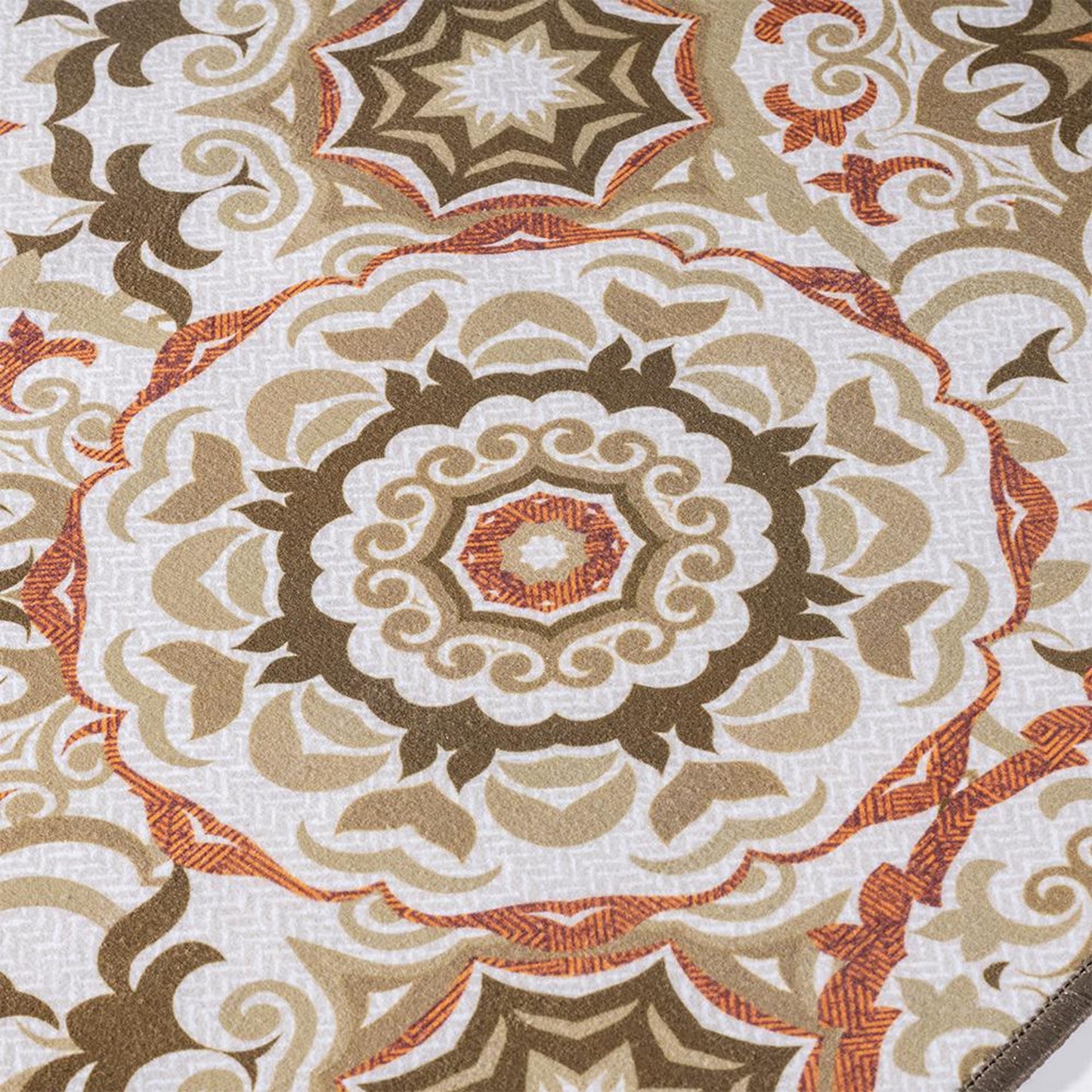 DFOLS Tracy Vintage Floral Area Rug – Beige Bohemian Printed Carpet