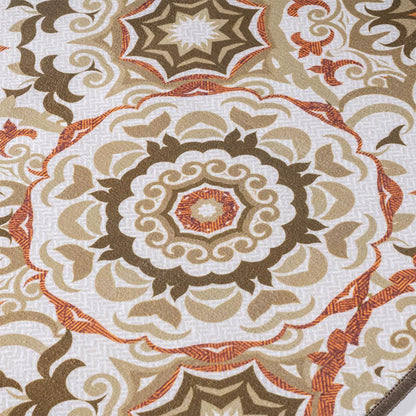 DFOLS Tracy Vintage Floral Area Rug – Beige Bohemian Printed Carpet