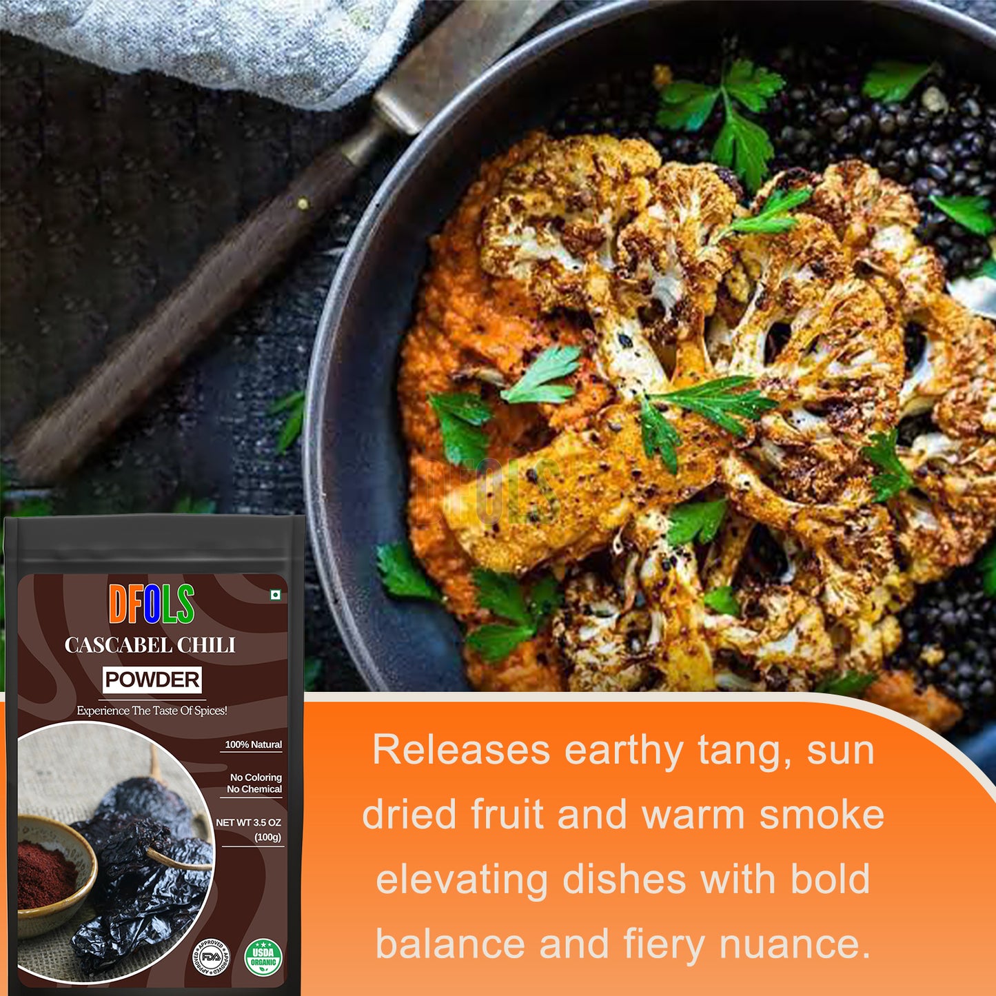 Cascabel Dried Whole Chile Seco Peppers – Authentic Mexican Chili Pods for Traditional Cooking, Sauces, Salsas & Seasoning – Premium Quality Dried Cascabel Chiles - DFOLS