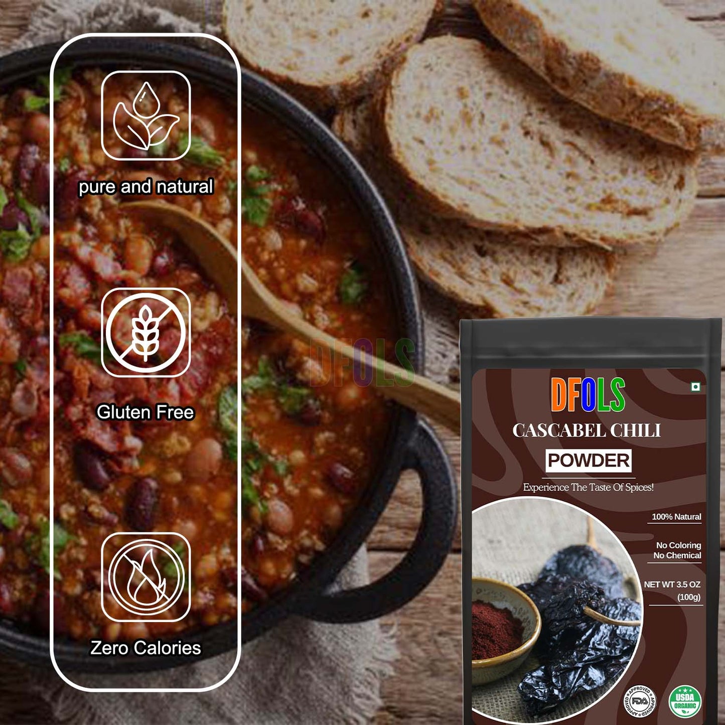 Cascabel Dried Whole Chile Seco Peppers – Authentic Mexican Chili Pods for Traditional Cooking, Sauces, Salsas & Seasoning – Premium Quality Dried Cascabel Chiles - DFOLS