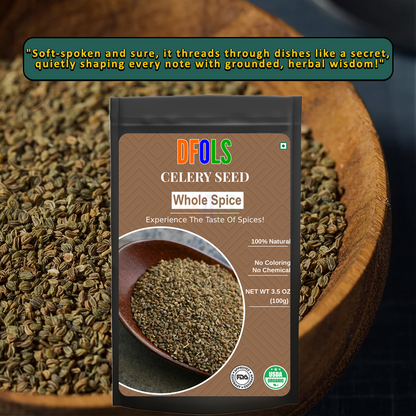 DFOLS Celery Seed Whole Spice Cooking 0.22lb 3.5oz 100g セロリシード