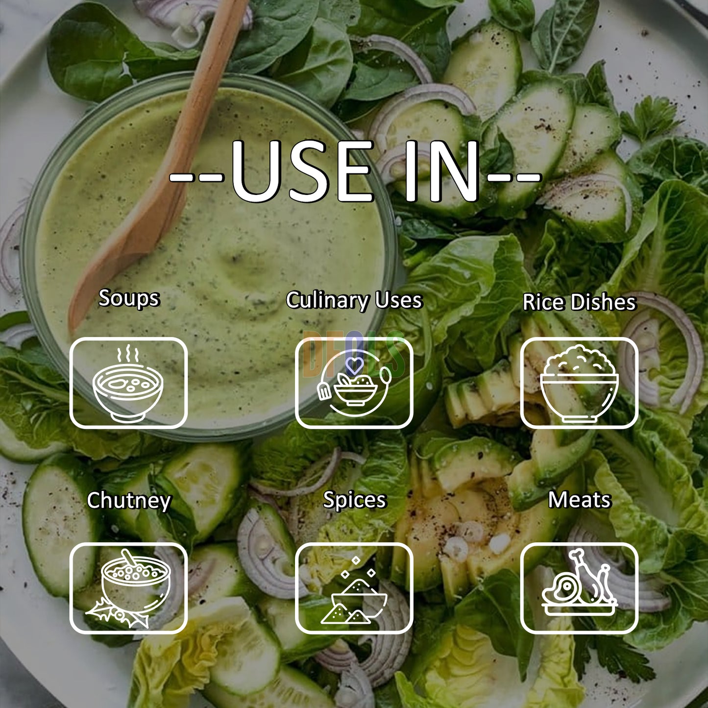 Premium Chervil Powder – 100% Pure & Natural Culinary Herb | Fresh, Aromatic Seasoning for Cooking, Soups, Sauces & Gourmet Recipes | No Additives, Fine Texture - DFOLS