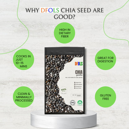 DFOLS Chia Seeds Whole Grain Nutty Crunch 0.55lb 8.82oz 250g チアシード