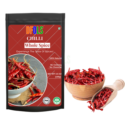 DFOLS Chilli Whole Spice Cooking 0.22lb 3.5oz 100g チリパウダー