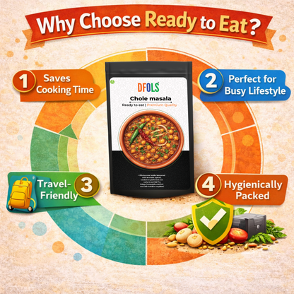 DFOLS Chole Masala Ready to Eat Chickpea Curry 0.49lb 7.76oz 220g チョレマサラ