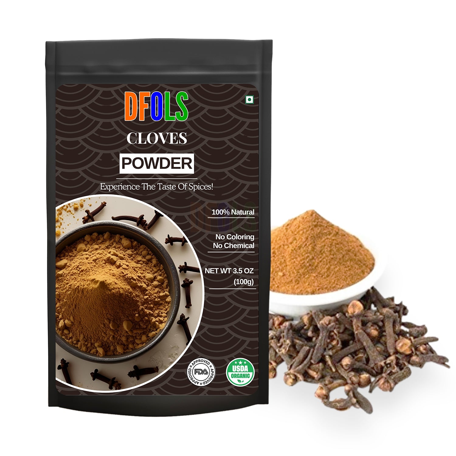 Premium Clove Powder | Aromatic & Freshly Ground Spice for Baking, Curries, Marinades & Beverages | Warm Sweet Flavor Enhancer | Pure, Natural & Essential Kitchen Pantry Ingredient - DFOLS