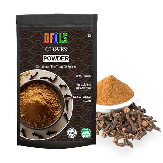 Premium Clove Powder | Aromatic & Freshly Ground Spice for Baking, Curries, Marinades & Beverages | Warm Sweet Flavor Enhancer | Pure, Natural & Essential Kitchen Pantry Ingredient - DFOLS