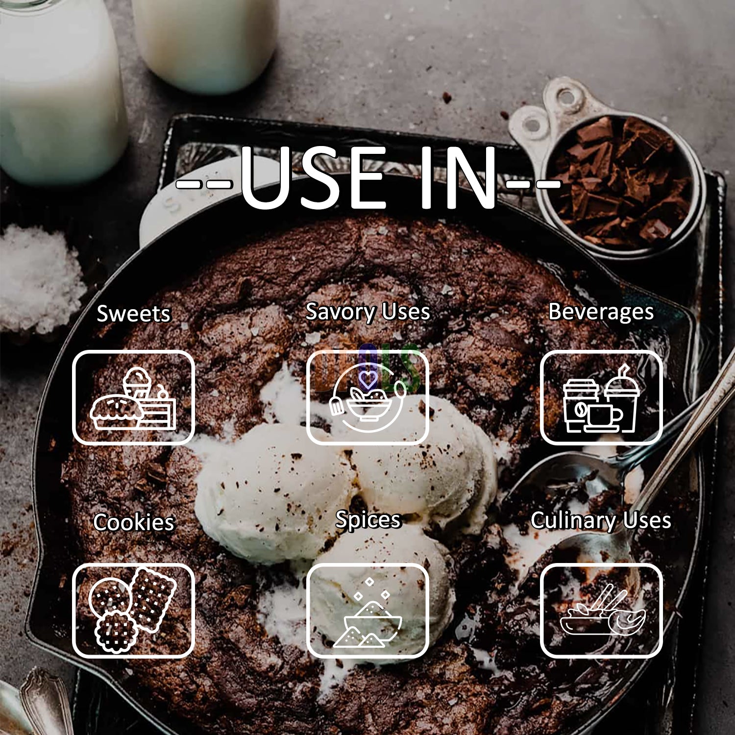 Organic Cacao Powder | Rich Chocolate Flavor | Non-GMO, Gluten-Free, Vegan | Unsweetened Natural Cocoa Alternative for Baking, Smoothies, Shakes, Desserts & Healthy Recipes - DFOLS