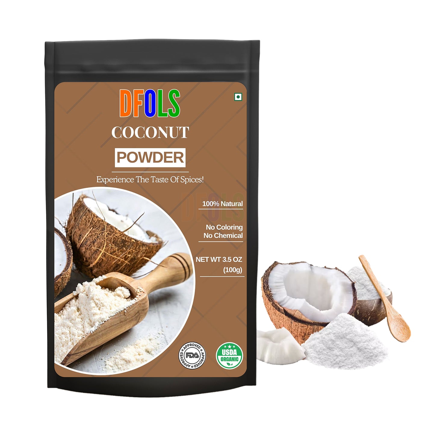 Premium Coconut Powder | Pure, Natural, Unsweetened & Gluten-Free | Great for Baking, Cooking, Smoothies, Keto & Vegan Recipes | Fresh Fine Coconut Blend for Daily Use (XX oz) - DFOLS