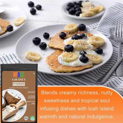 Premium Coconut Powder | Pure, Natural, Unsweetened & Gluten-Free | Great for Baking, Cooking, Smoothies, Keto & Vegan Recipes | Fresh Fine Coconut Blend for Daily Use (XX oz) - DFOLS