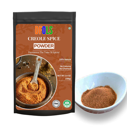 Authentic Creole Spice Powder | All-Natural Cajun Seasoning for Seafood, Meat & Veggies | Gluten-Free, Vegan, Preservative-Free Flavorful Spice Blend - DFOLS